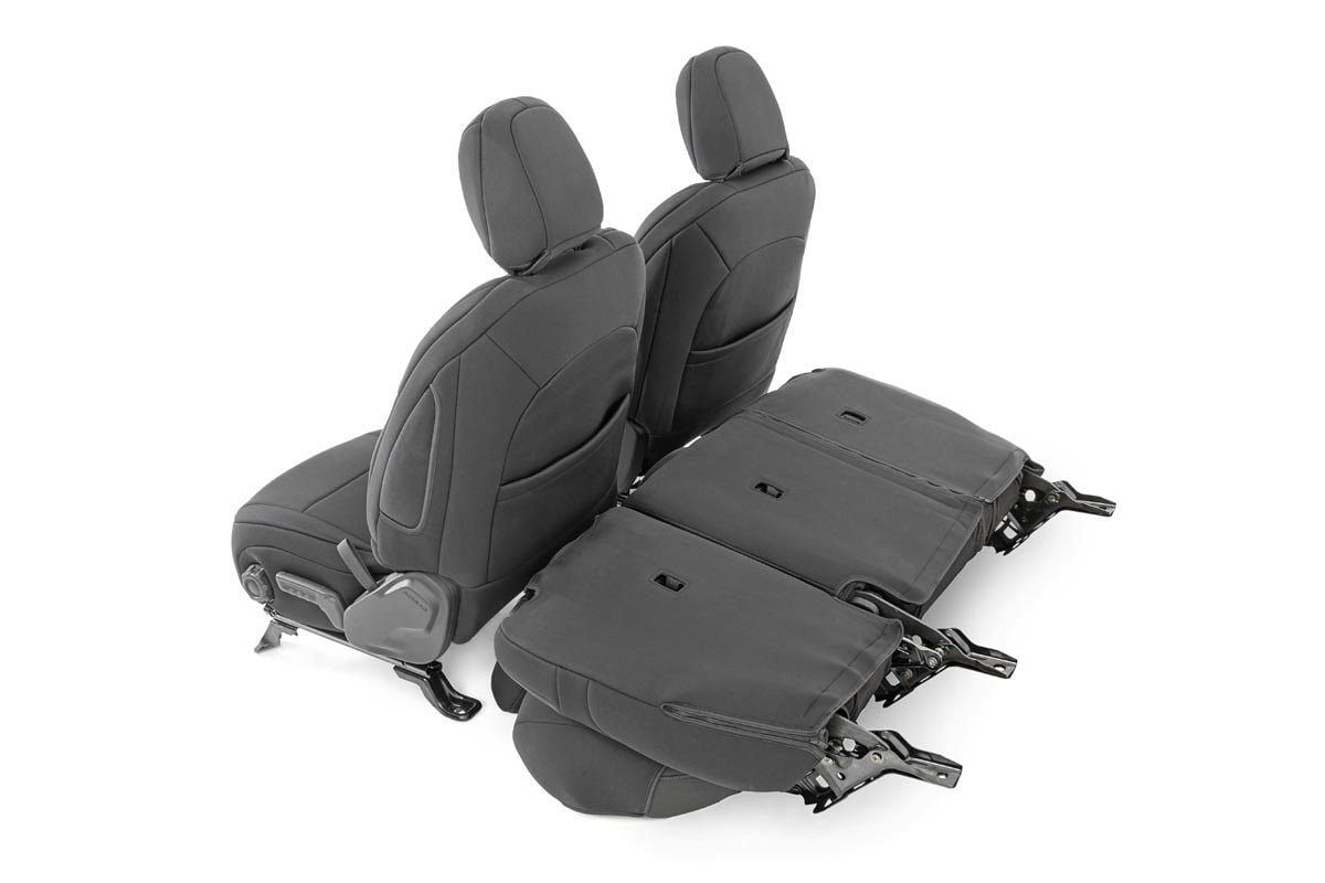 Seat Covers | Front and Rear w/ Armrest | Jeep Wrangler Unlimited 4WD (18-26) - Interior & Mats (Image 5 of 6)