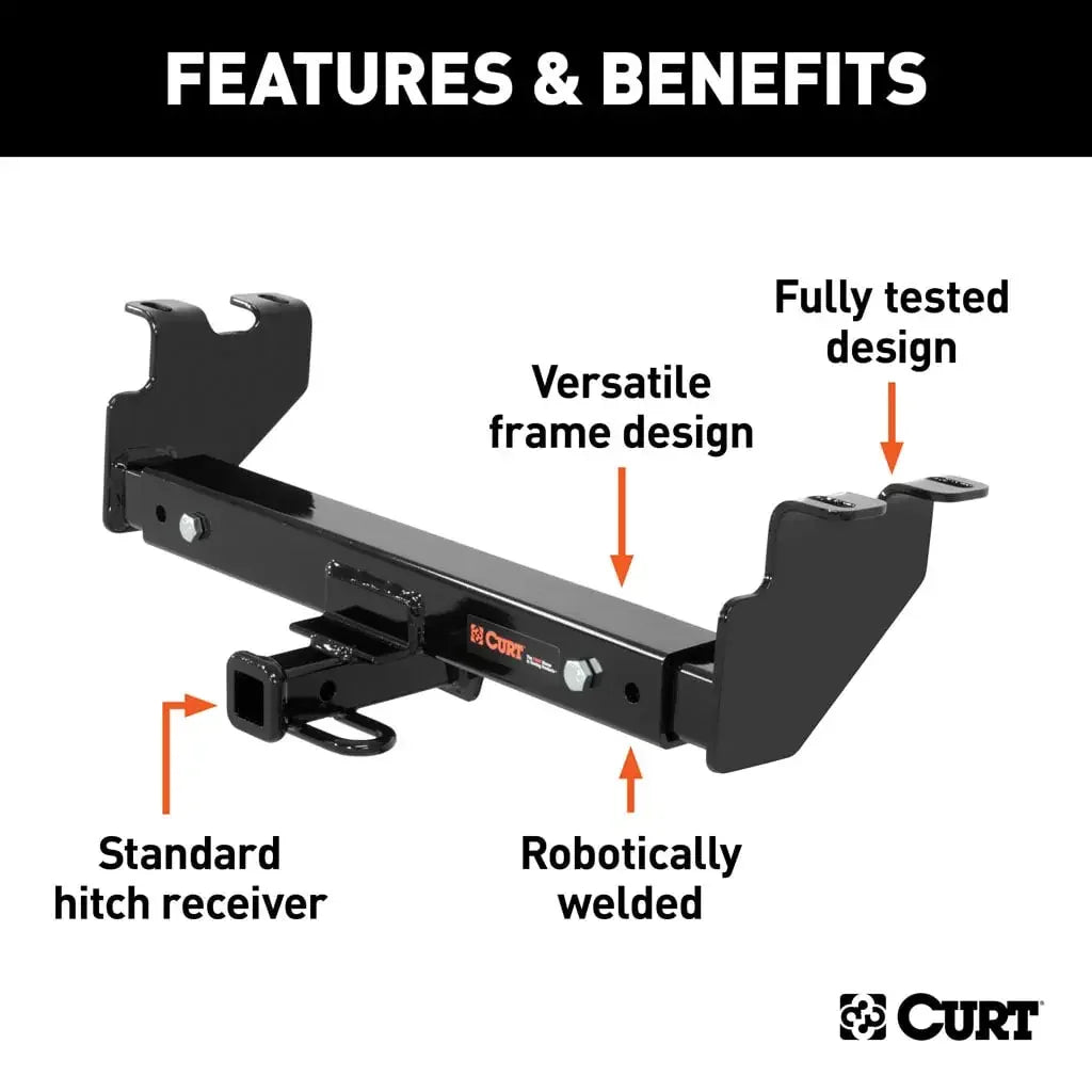 CURT 12923 Class 2 Multi-Fit Trailer Hitch with 1-1/4" Receiver - View 3