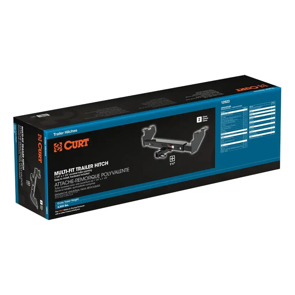 CURT 12923 Class 2 Multi-Fit Trailer Hitch with 1-1/4" Receiver - View 6