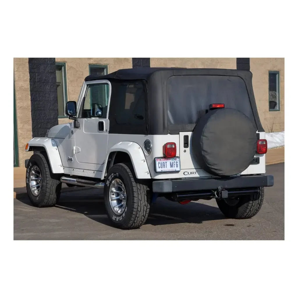 CURT 13430 Class 3 Trailer Hitch, 2" Receiver, Select Jeep Wrangler TJ (Round Tube Frame) - View 7
