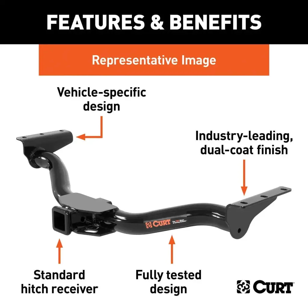 CURT 13634 Class 3 Trailer Hitch, 2" Receiver, Select Subaru Crosstrek Wilderness - View 3