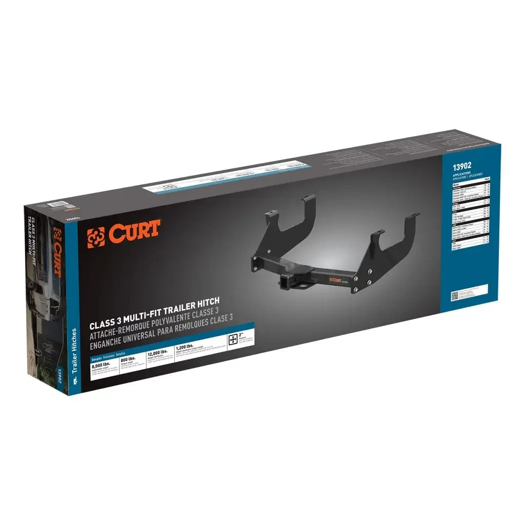 CURT 13902 Class 3 Multi-Fit Trailer Hitch with 2" Receiver - View 8