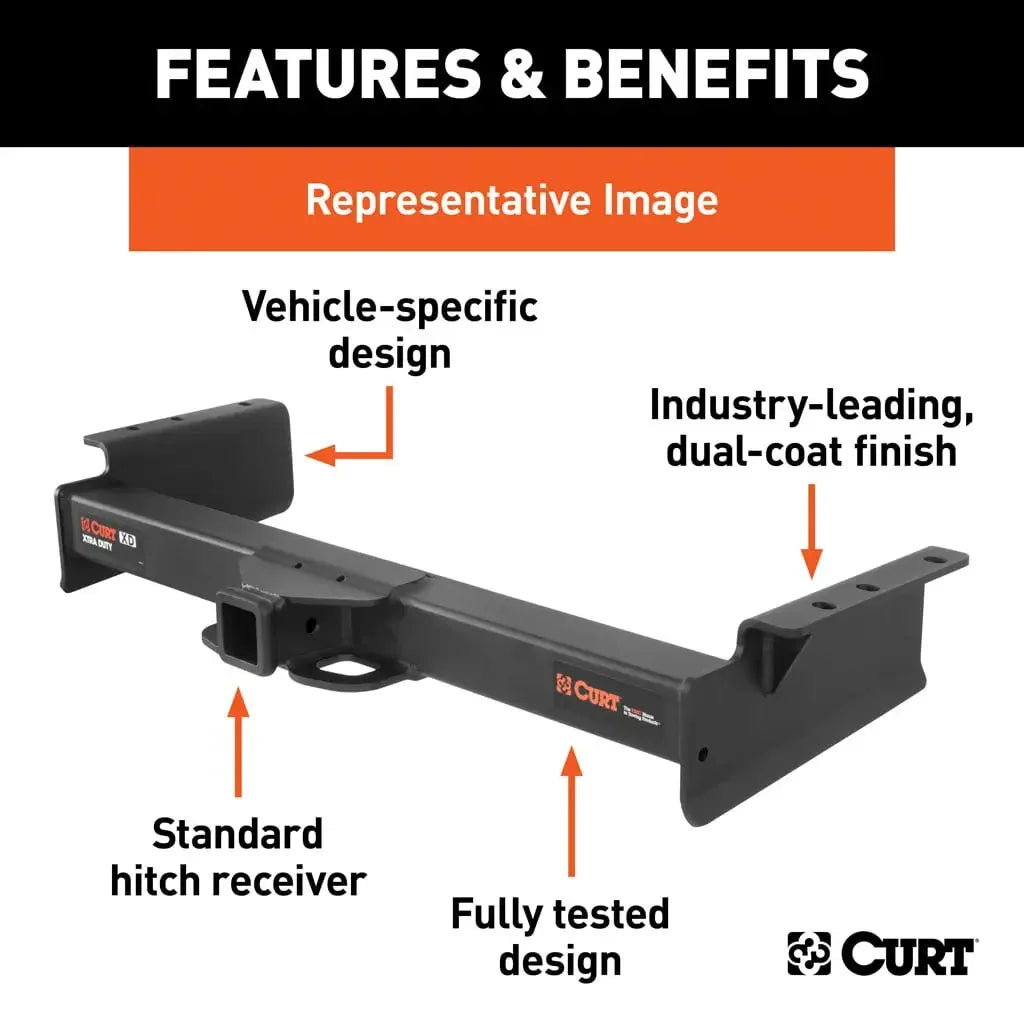 CURT 15005 Xtra Duty Class 5 Trailer Hitch, 2" Receiver, Select Ram 1500 - View 3