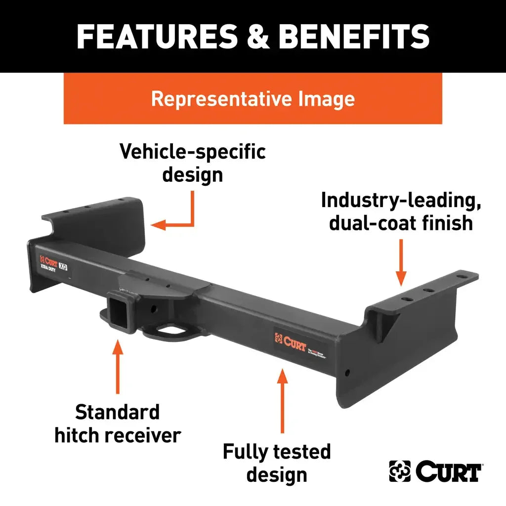 CURT 15306 Xtra Duty Class 5 Trailer Hitch, 2" Receiver, Select Nissan Titan XD - View 3