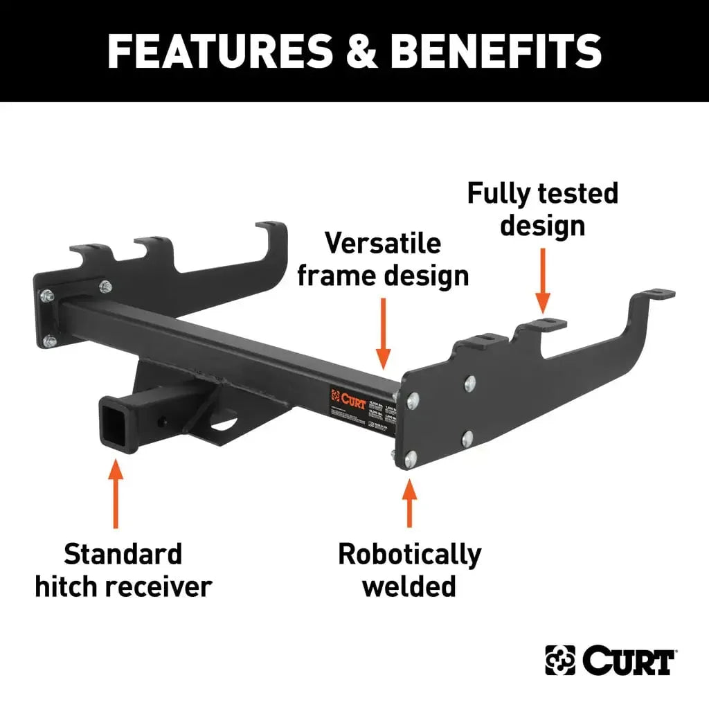 CURT 15510 Class 5 Multi-Fit Trailer Hitch with 2" Receiver - View 3