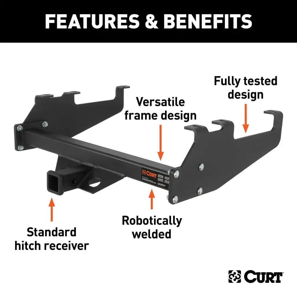 CURT 15511 Class 5 Multi-Fit Trailer Hitch with 2" Receiver - View 3