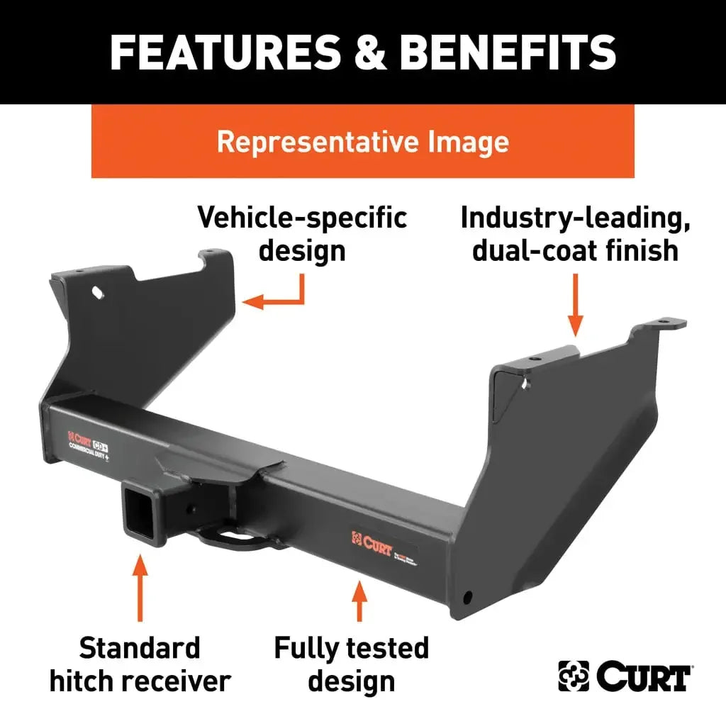 CURT 15803 Commercial Duty Class 5 Trailer Hitch, 2-1/2" Receiver, Select Ram 3500 - View 3