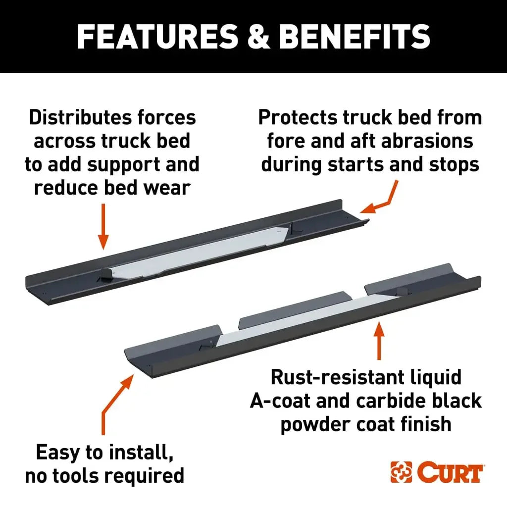 CURT 16040 CrossWing 5th Wheel Bed Protector Supports - View 3