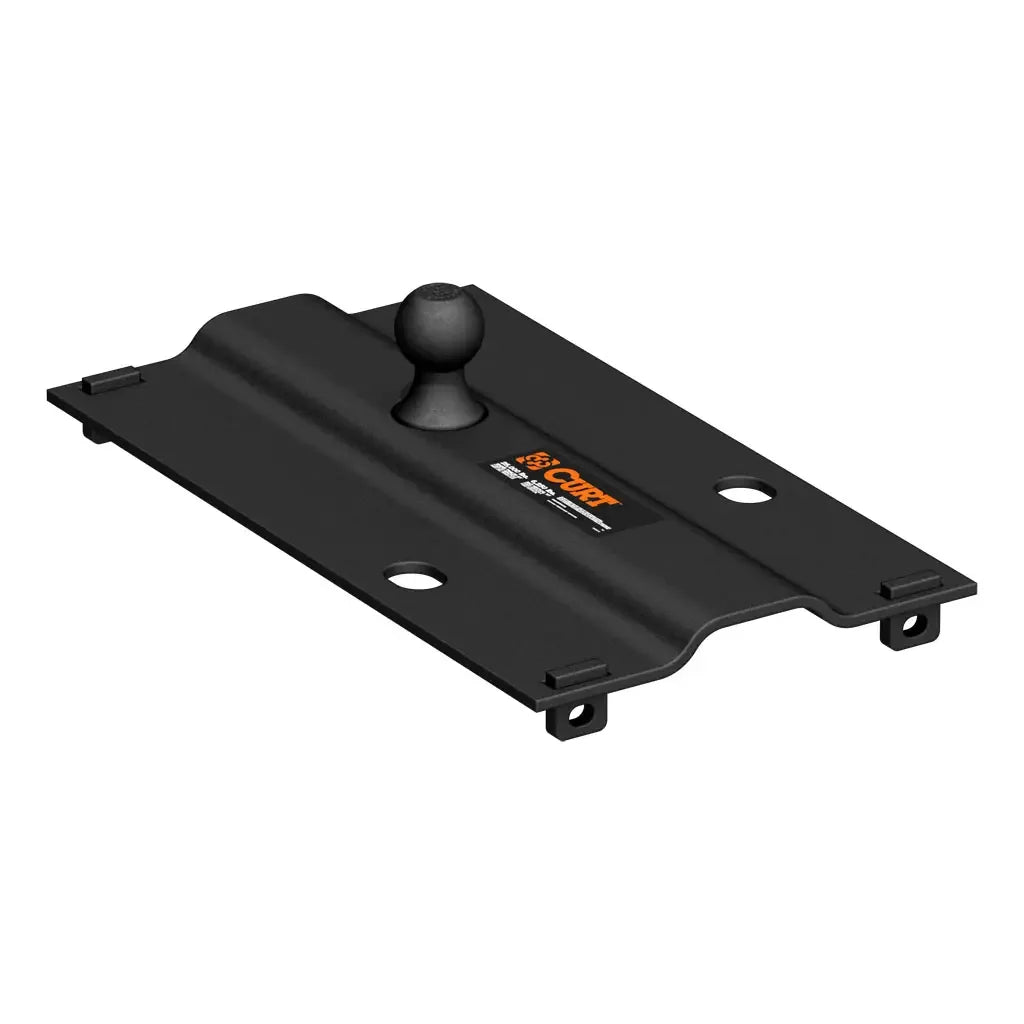 CURT 16055 Bent Plate 5th Wheel Rail Gooseneck Hitch with 2-5/16" Ball, 25K (3" Offset) - View 1