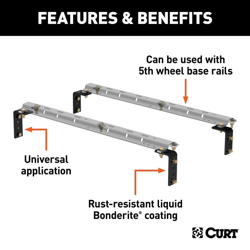 CURT 16101 Universal 5th Wheel Brackets - View 2
