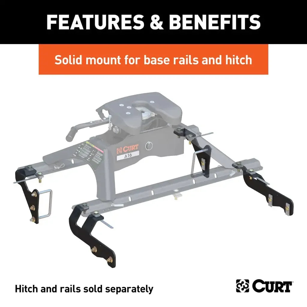 CURT 16307 Custom 5th Wheel Brackets, Select Ram 1500 - View 3