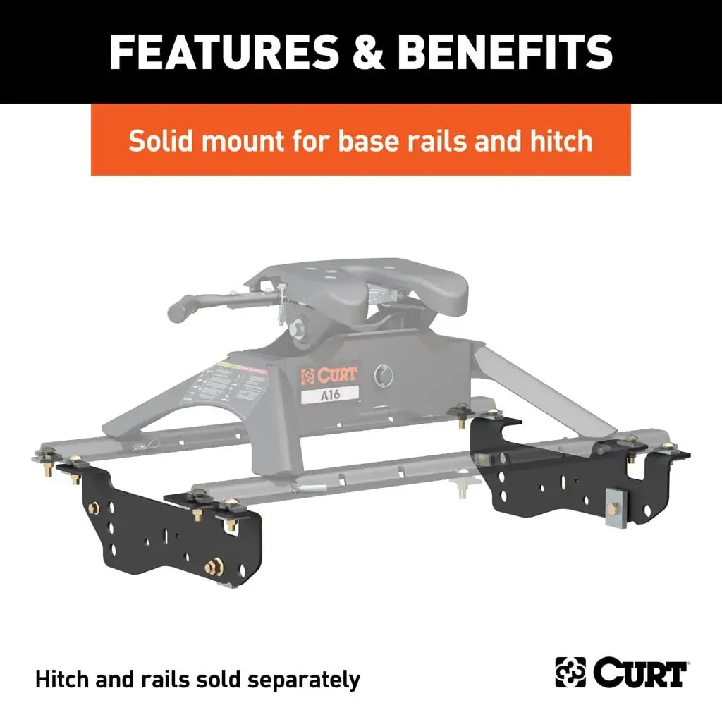 CURT 16448 Custom 5th Wheel Brackets, Select Ford F-250, F-350, F-450 Super Duty - View 3