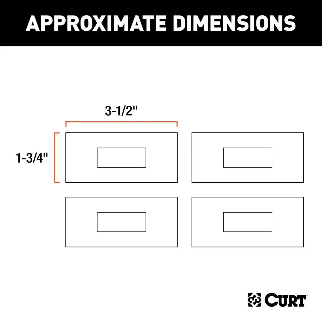 CURT 16900 5th Wheel Rail Sound Dampening Pads - View 2