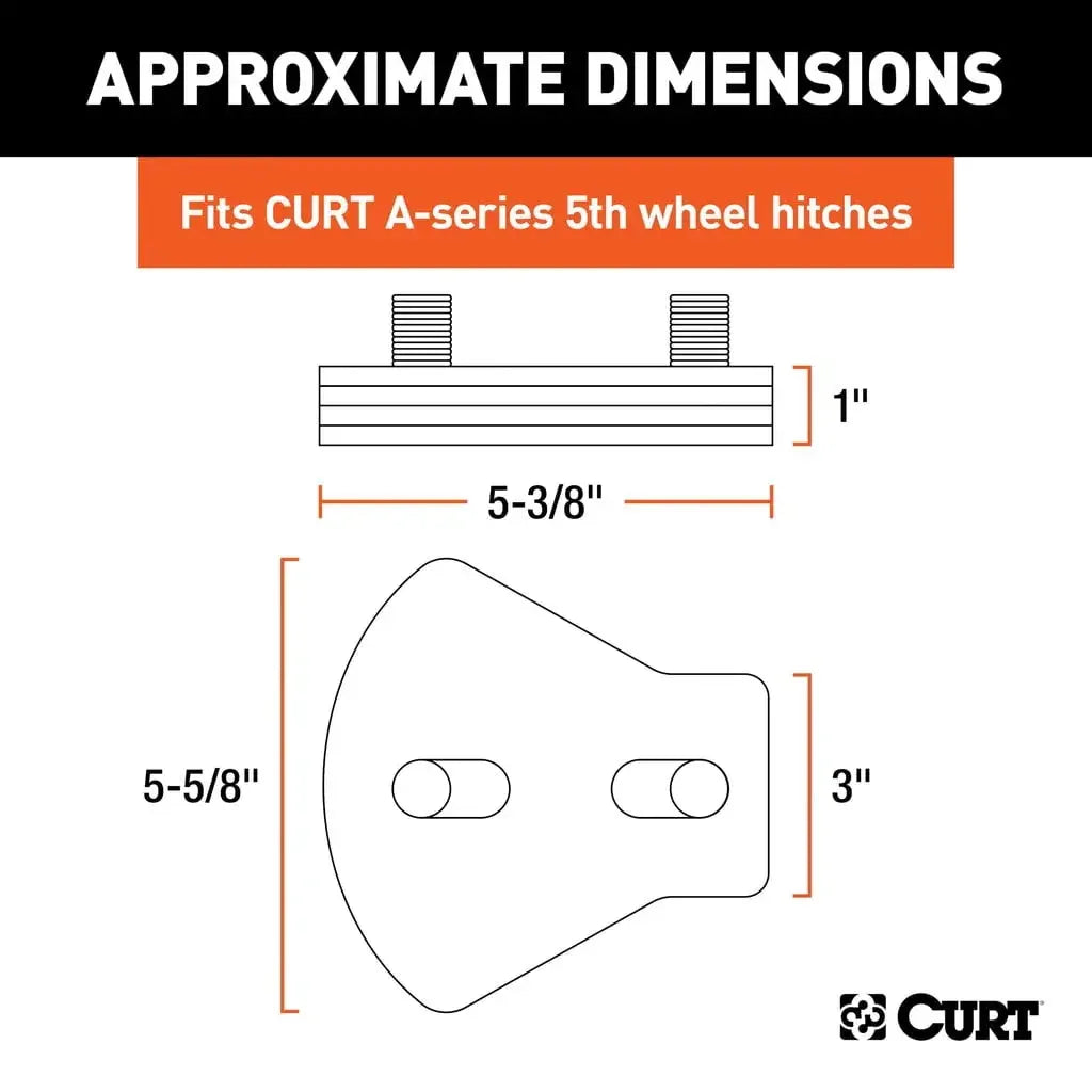 CURT 16992 A-Series 5th Wheel Wedge Kit - View 2