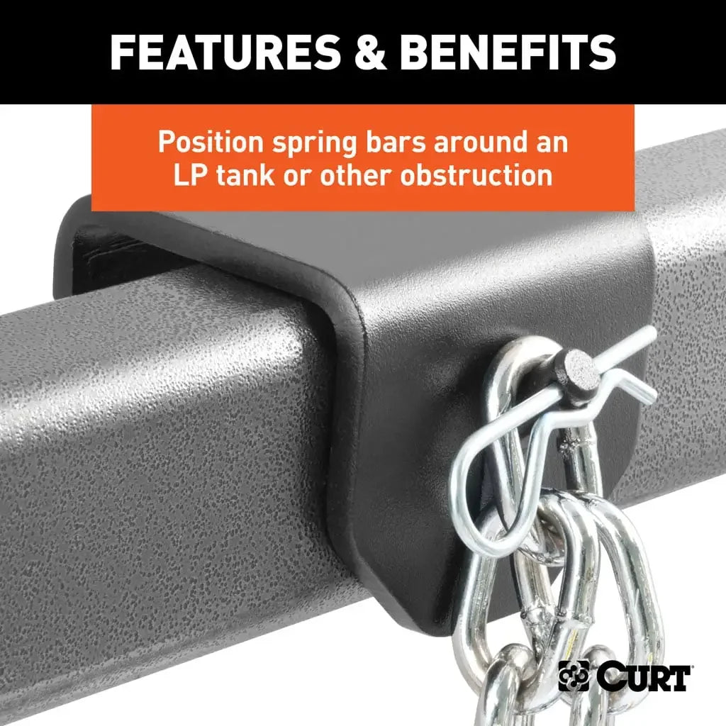 CURT 17003 Weight Distribution Clamp-On Hookup Brackets (2-Pack) - View 4