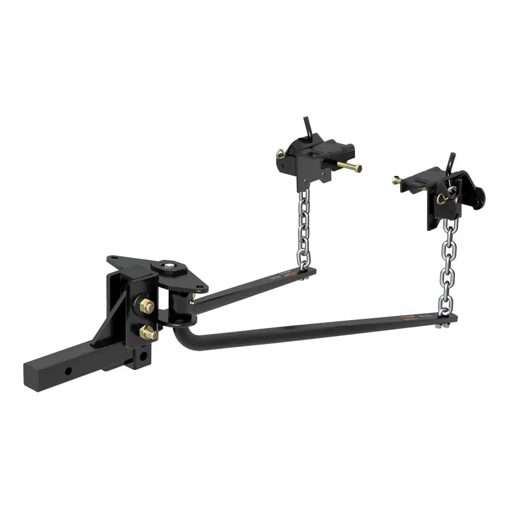 CURT 17050 Round Bar Weight Distribution Hitch with Integrated Lubrication (5-6K) - View 1