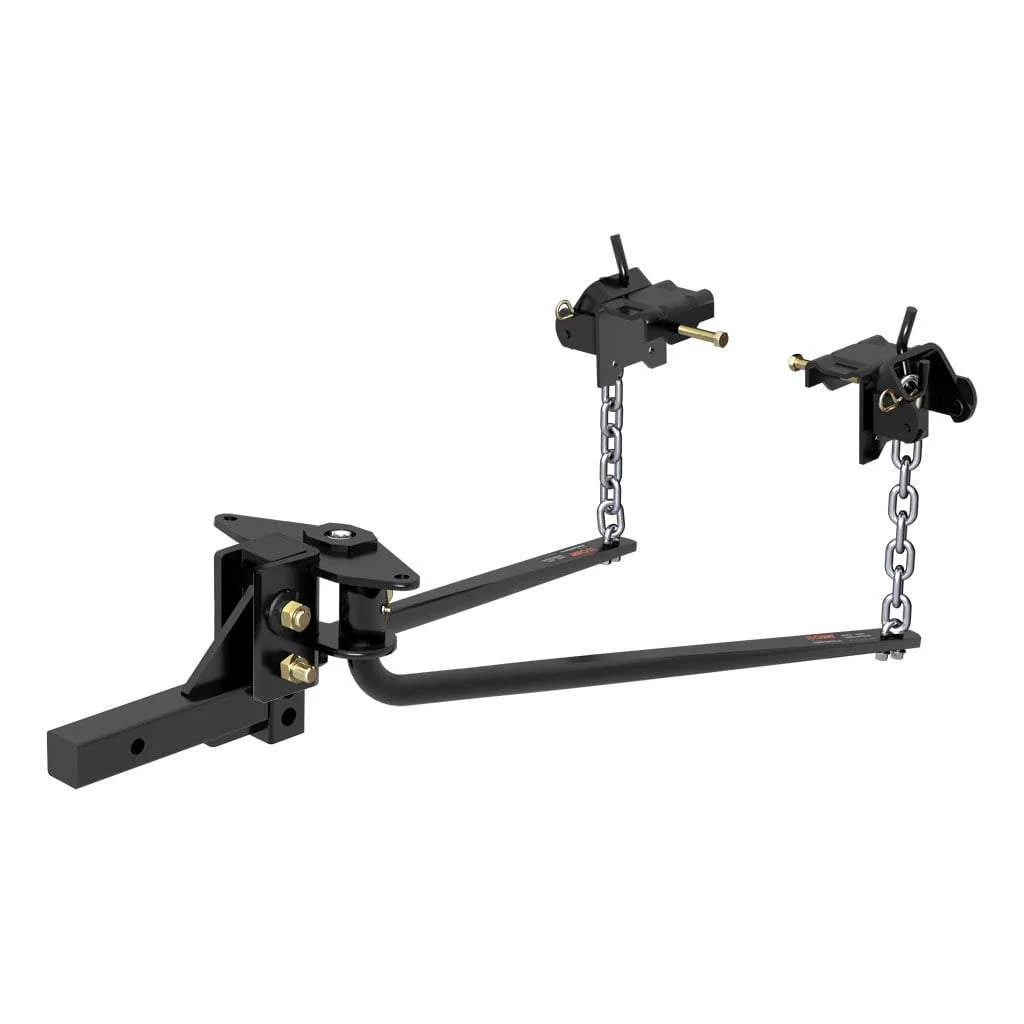 CURT 17052 Round Bar Weight Distribution Hitch with Integrated Lubrication (8-10K) - View 1