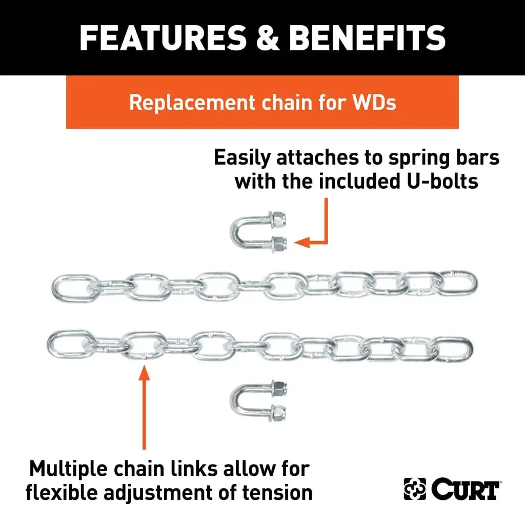 CURT 17111 Replacement Weight Distribution Chain Kit - View 3