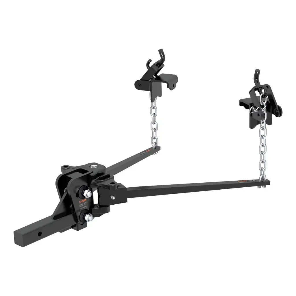 CURT 17332 Short Trunnion Bar Weight Distribution Hitch (8K - 10K lbs., 28-3/8" Bars) - View 1