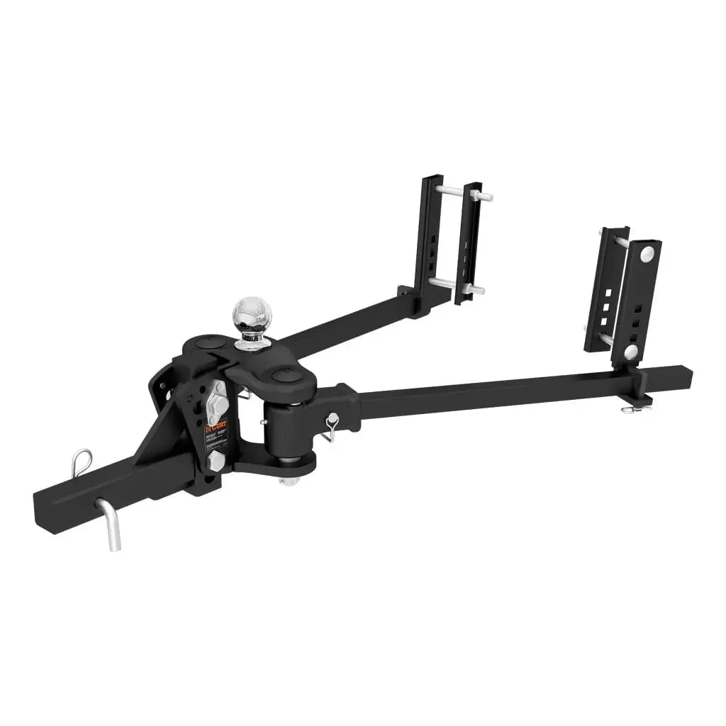 CURT 17500 TruTrack 4P Weight Distribution Hitch with 4x Sway Control, 8-10K - View 1