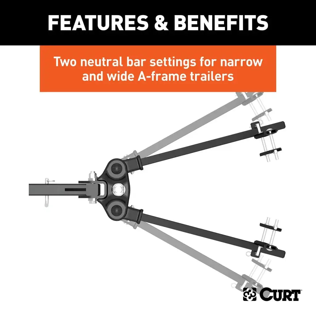 CURT 17500 TruTrack 4P Weight Distribution Hitch with 4x Sway Control, 8-10K - View 10