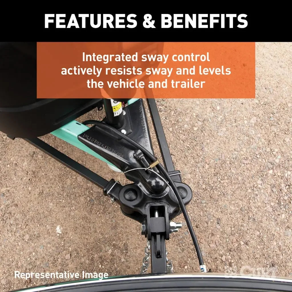 CURT 17500 TruTrack 4P Weight Distribution Hitch with 4x Sway Control, 8-10K - View 6