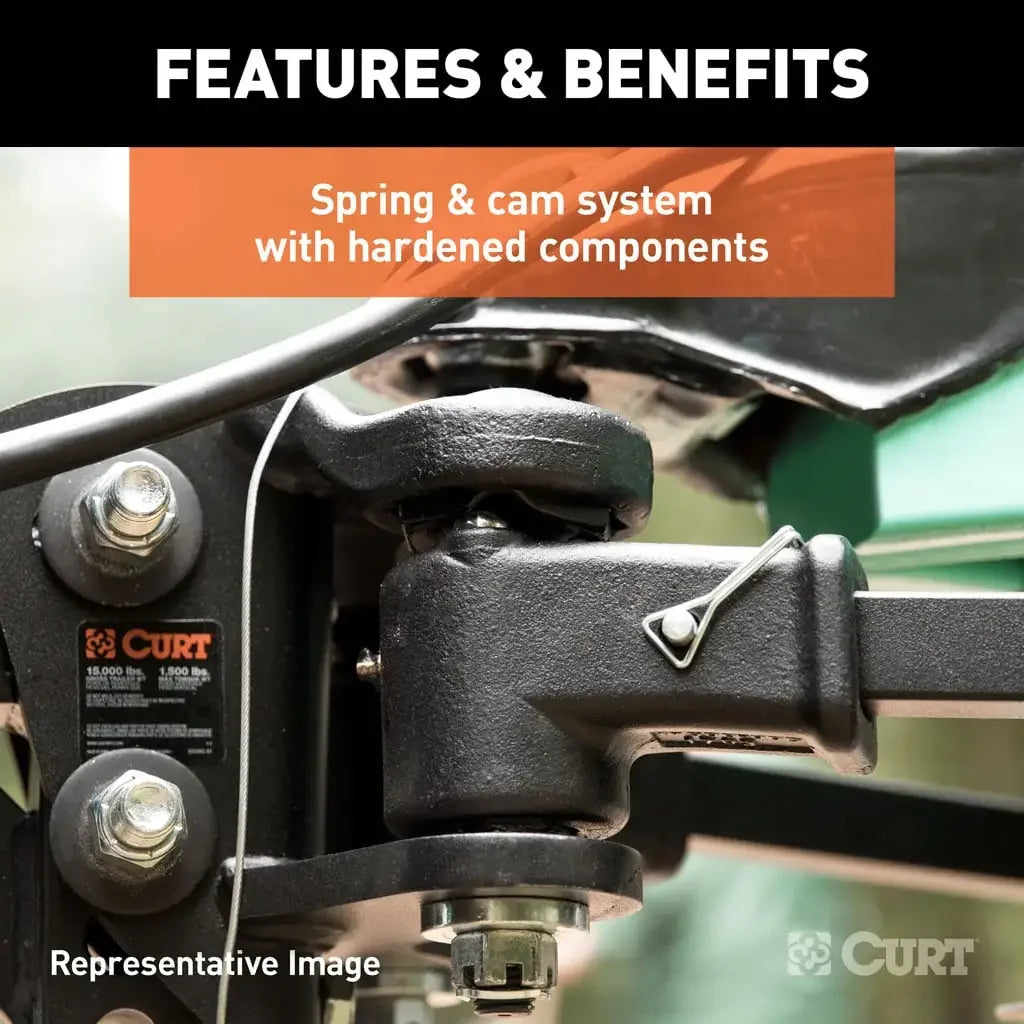 CURT 17500 TruTrack 4P Weight Distribution Hitch with 4x Sway Control, 8-10K - View 8