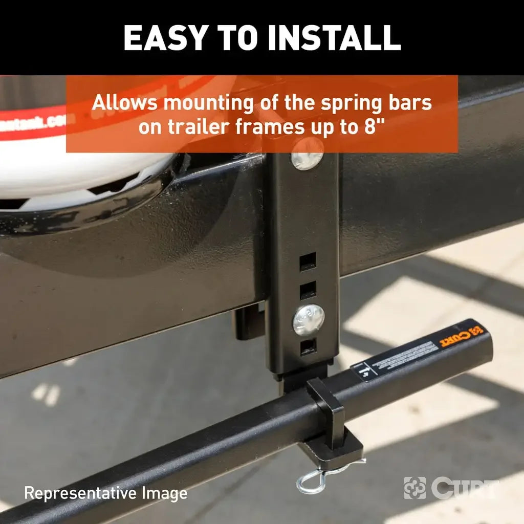 CURT 17518 TruTrack™ Heavy-Duty 8" Adjustable Support Brackets (2-Pack) - View 3