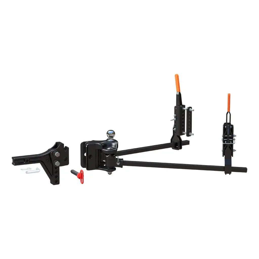 CURT 17520 TruTrack 4P Trailer-Mounted Weight Distribution Hitch, 8-10K - View 1
