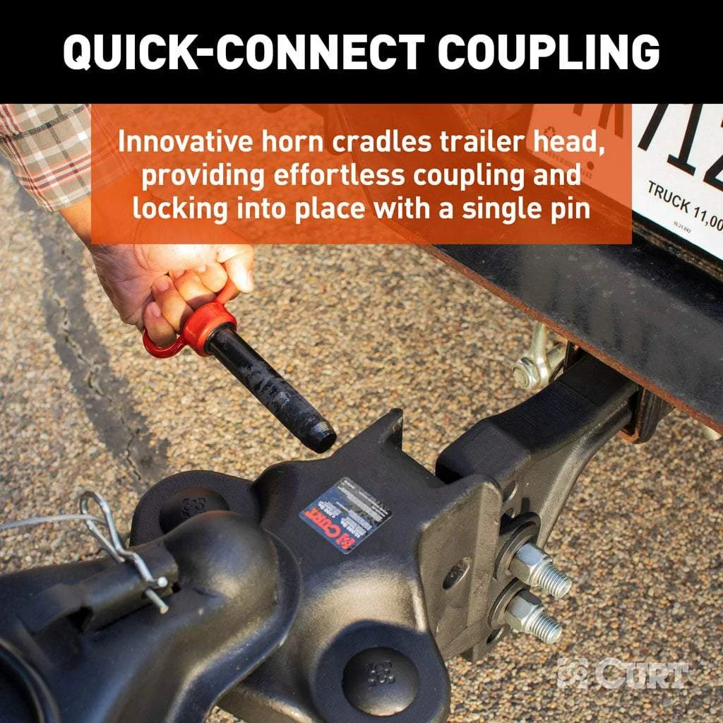 CURT 17520 TruTrack 4P Trailer-Mounted Weight Distribution Hitch, 8-10K - View 7