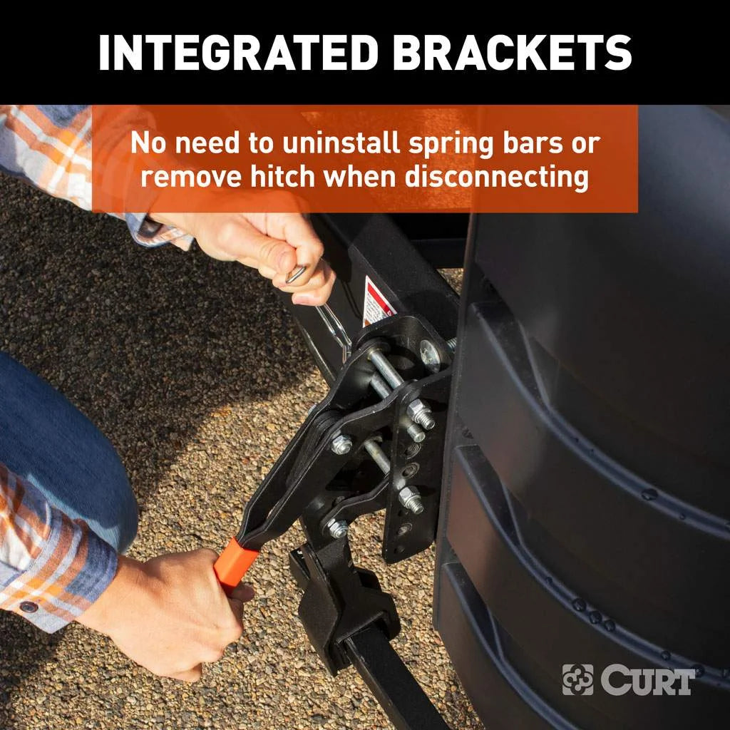 CURT 17520 TruTrack 4P Trailer-Mounted Weight Distribution Hitch, 8-10K - View 8