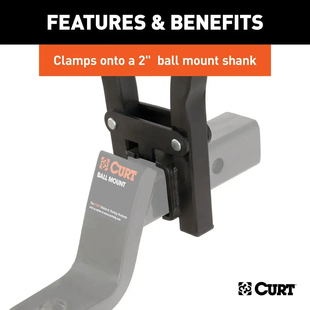 CURT 18013 Clamp-On Bike Rack (3 Bikes, Fits Over 2" Shank) - View 4