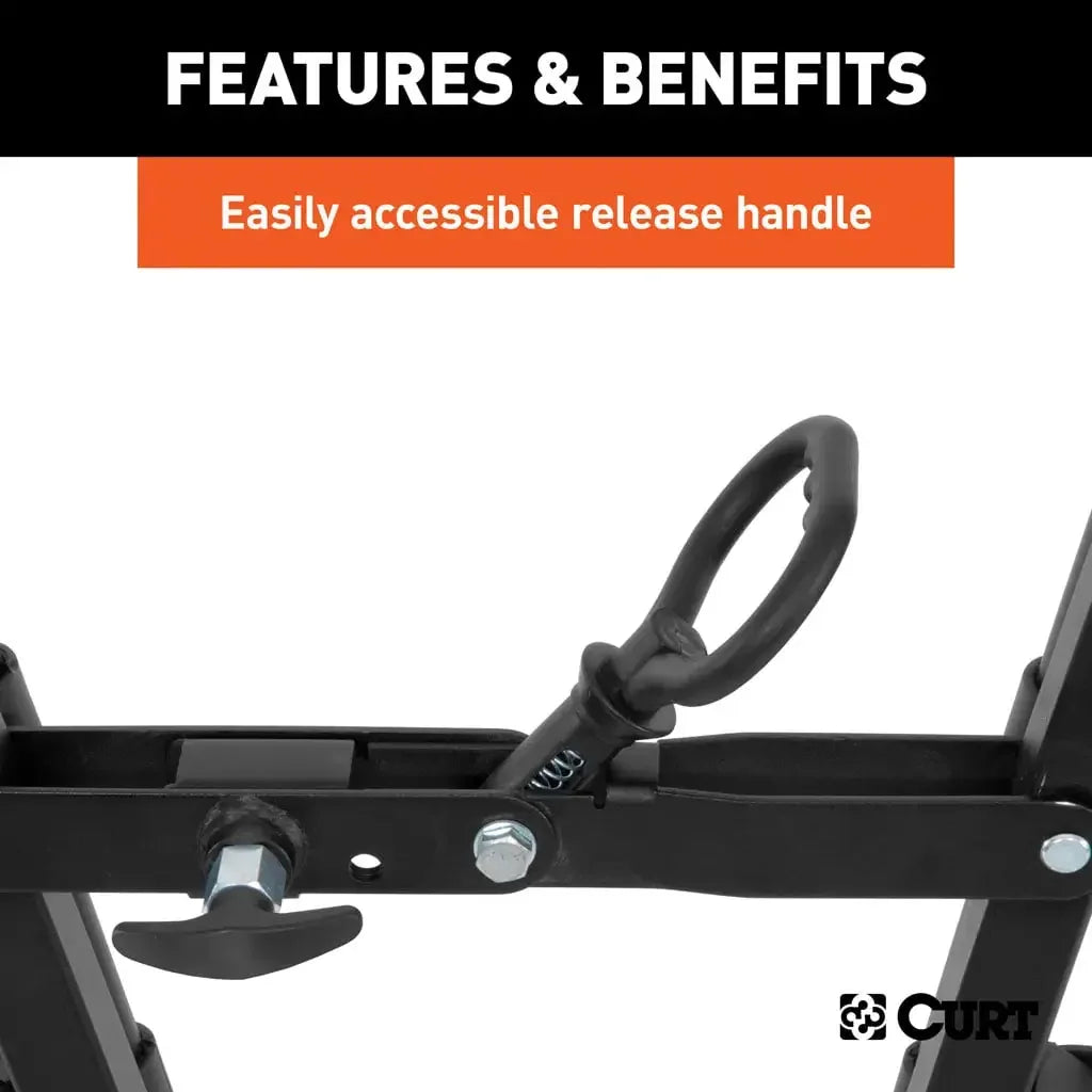 CURT 18013 Clamp-On Bike Rack (3 Bikes, Fits Over 2" Shank) - View 6