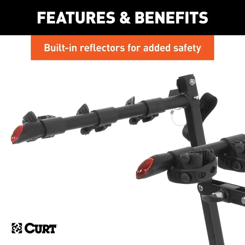 CURT 18013 Clamp-On Bike Rack (3 Bikes, Fits Over 2" Shank) - View 8