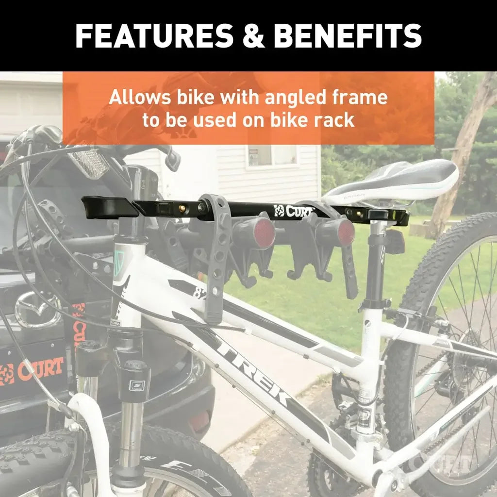 CURT 18016 22-1/2" to 31" Adjustable Bike Adapter Beam for Angled Frames - View 4