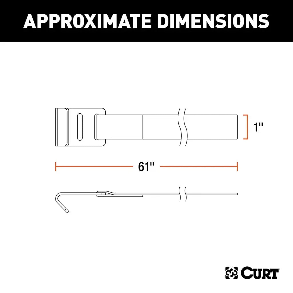 CURT 18050 61" Hitch Bike Rack Support Strap - View 2