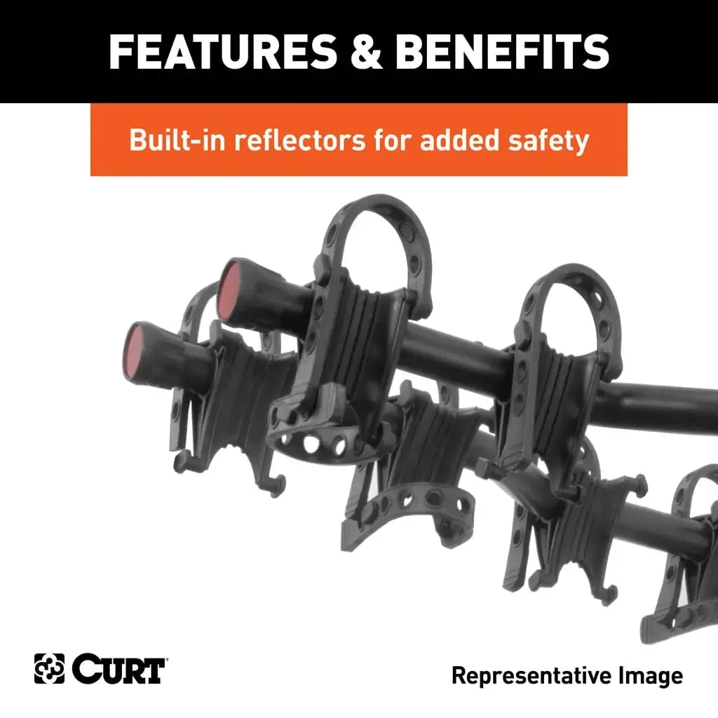 CURT 18065 Premium Hitch-Mounted Bike Rack (5 Bikes, 2" Shank) - View 11