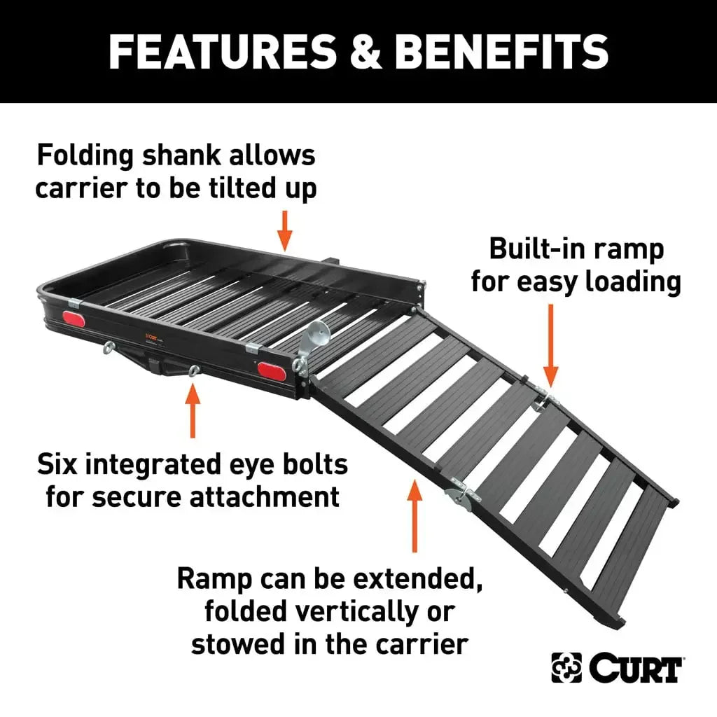 CURT MFG 18112 50' X 30-1/2' ALUMINUM HITCH CARGO - View 4