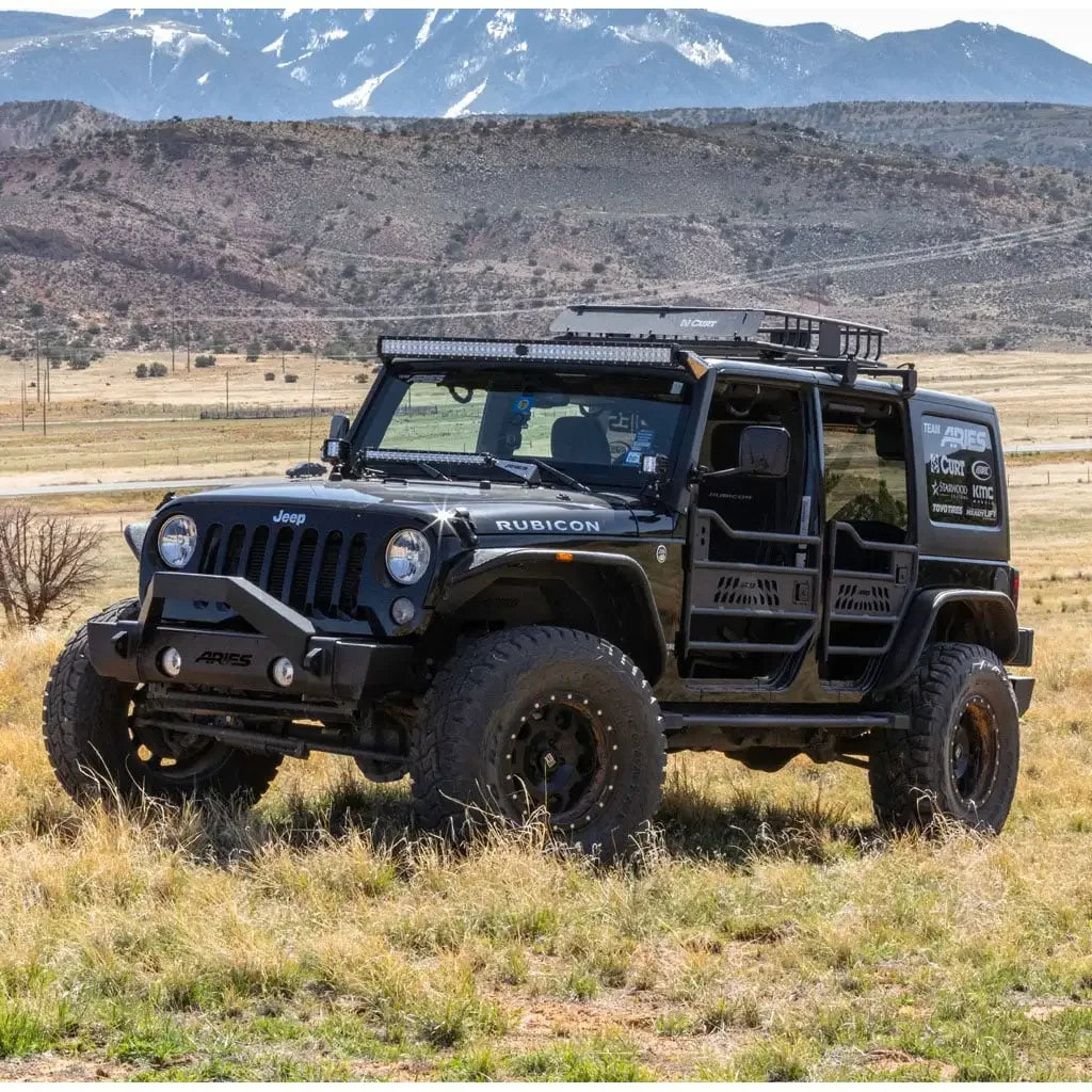 CURT 18122 Jeep Roof Rack Crossbars for Wrangler JL, Gladiator (2-Pack) - View 8