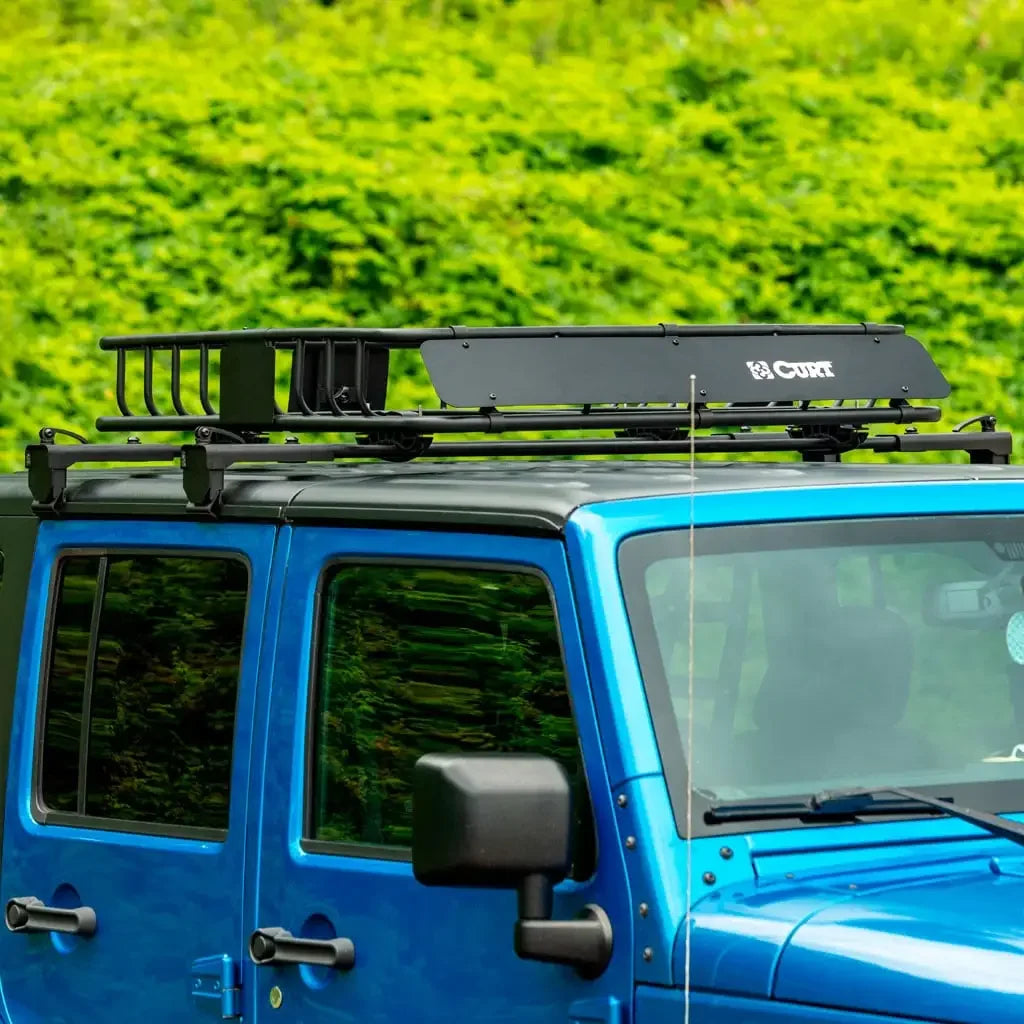 CURT 18122 Jeep Roof Rack Crossbars for Wrangler JL, Gladiator (2-Pack) - View 9