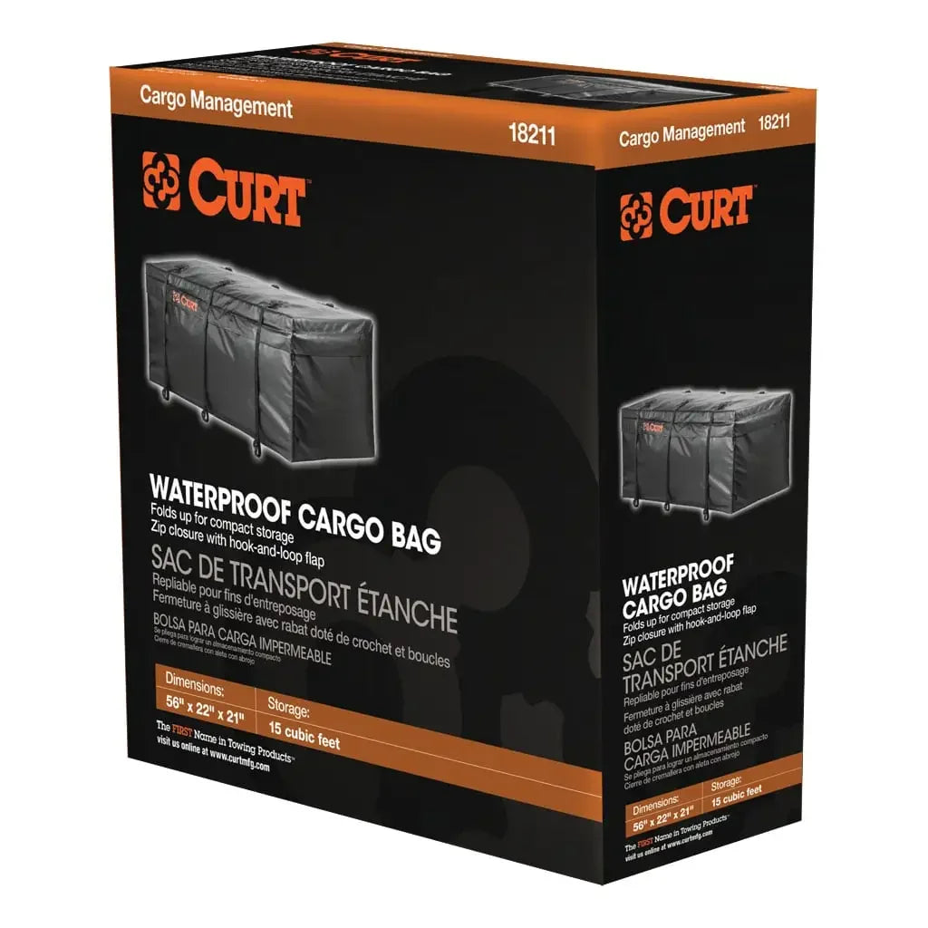 CURT 18211 56" x 22" x 21" Weather-Resistant Vinyl Cargo Bag - View 10