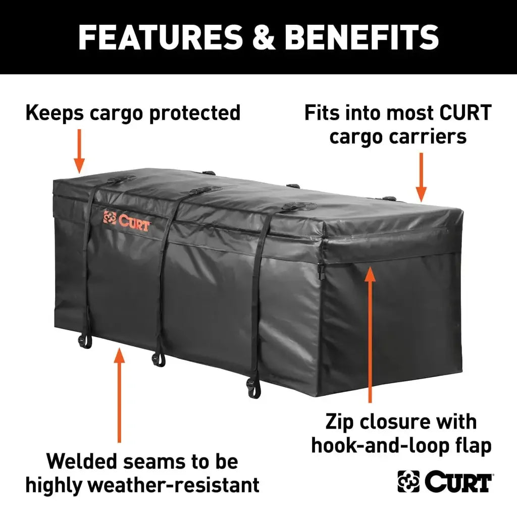 CURT 18211 56" x 22" x 21" Weather-Resistant Vinyl Cargo Bag - View 3