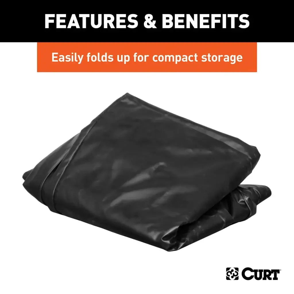 CURT 18221 59" x 34" x 21" Weather-Resistant Vinyl Roof Rack Cargo Bag - View 8