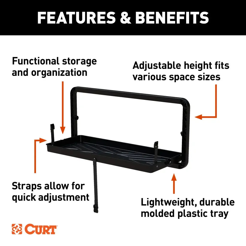 CURT 18425 Pakka Cargo Caddie Seat Back Organizer Tray, 34" x 14" - View 4