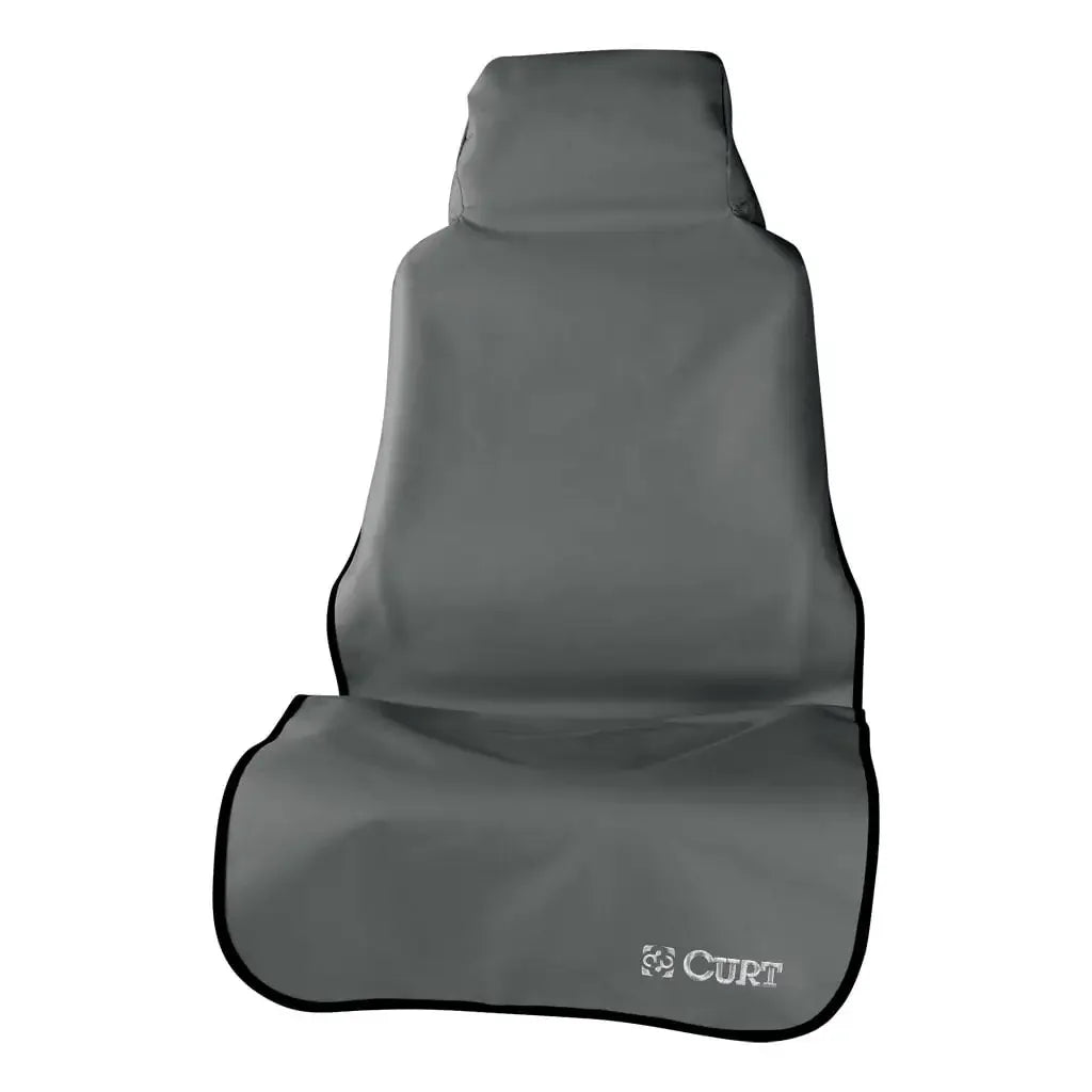 CURT 18500 Seat Defender 58" x 23" Removable Waterproof Grey Bucket Seat Cover - View 1