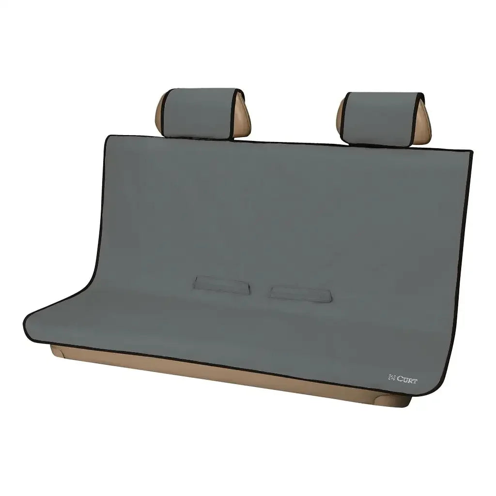 CURT 18510 Seat Defender 58" x 55" Removable Waterproof Grey Bench Seat Cover - View 1