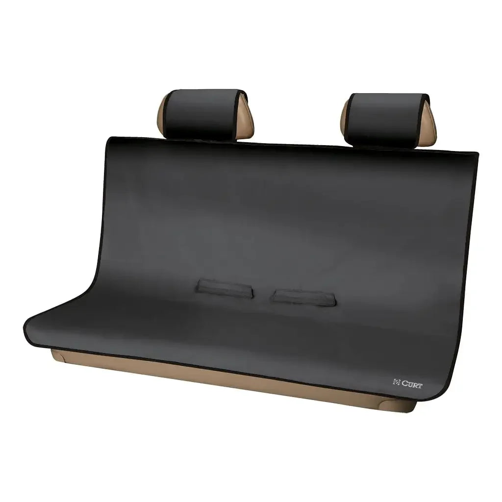 CURT 18511 Seat Defender 58" x 55" Removable Waterproof Black Bench Seat Cover - View 1