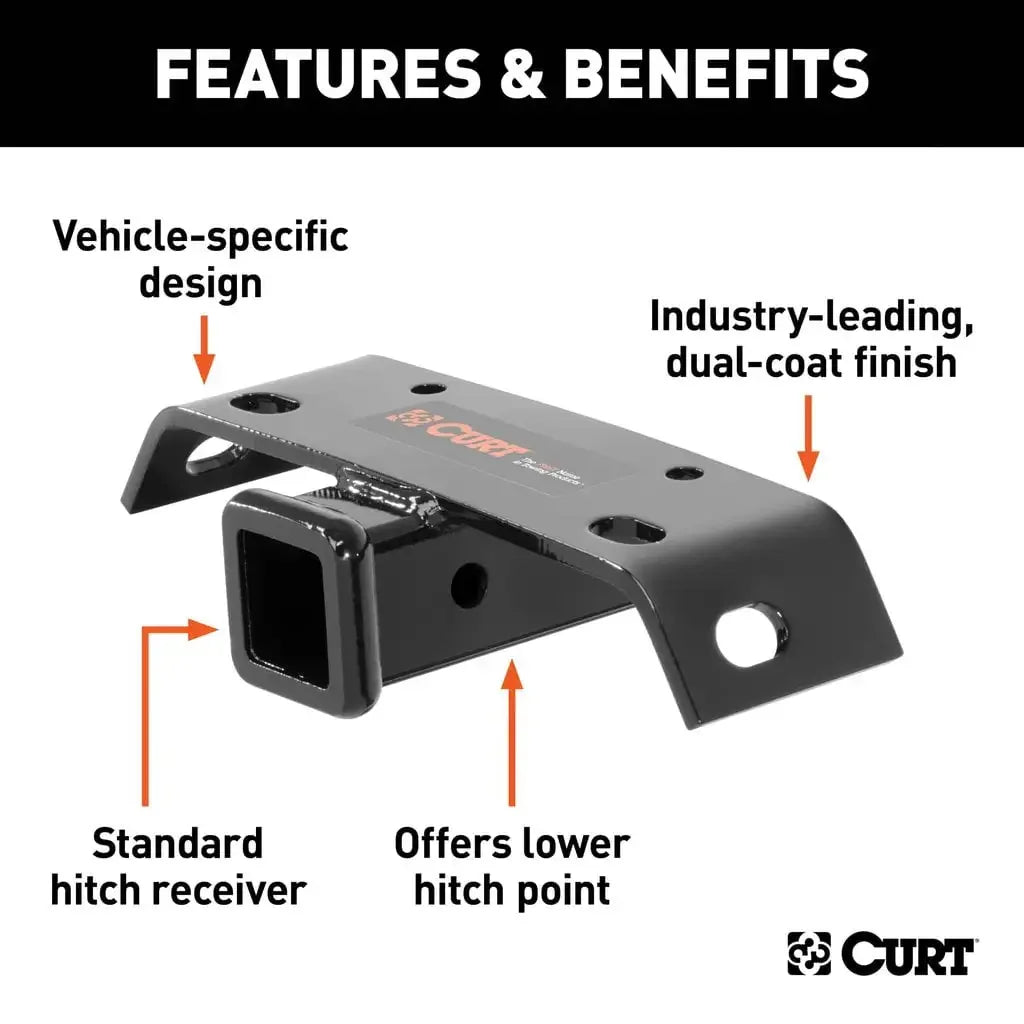 CURT 19030 Bumper Hitch with 2" Receiver - View 3