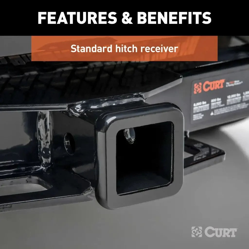 CURT 19030 Bumper Hitch with 2" Receiver - View 4