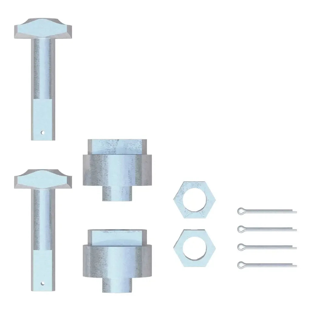 CURT 19203 Replacement 5th Wheel Puck System Anchors for Ram (Large, Fits 16021, 16022) - View 1